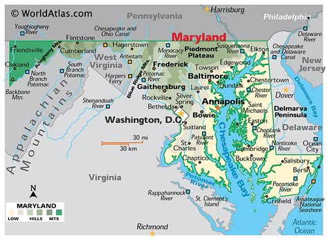 Maryland Map .